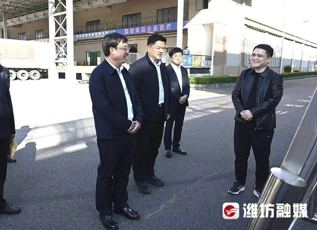 濰坊市委書記劉運一行蒞臨山東中凱智慧冷鏈產業園調研指導